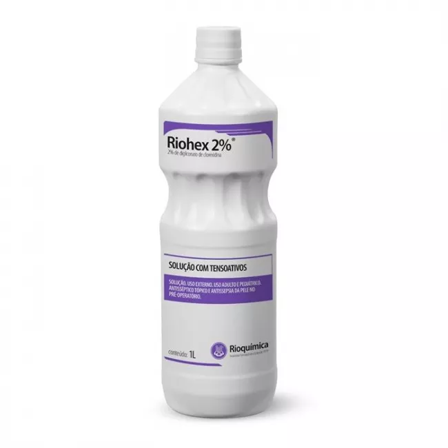 Antiséptico Clorexidina Riohex 2% 1l - Rioquímica
