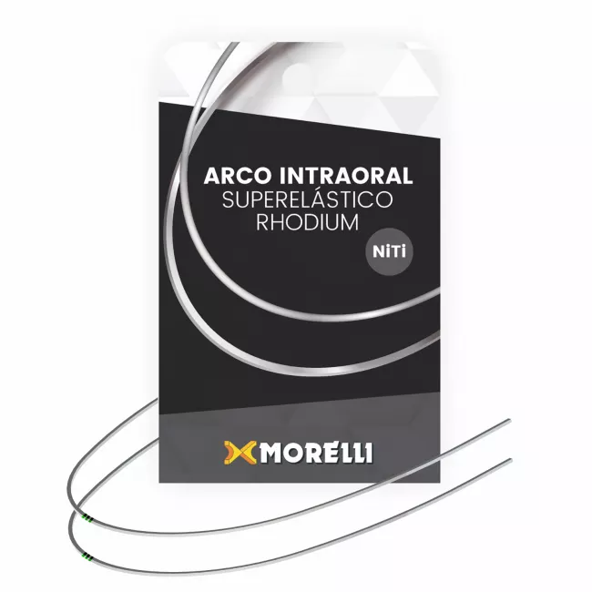 Arco Intraoral Rhodium Super Elástico G Niti Ret 0.43 X 0.63mm 0.17 X 0.25 5062136 - Morelli