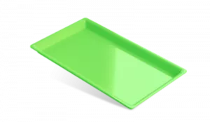 Bandeja Plástica P Verde Autoclavável - Indusbello