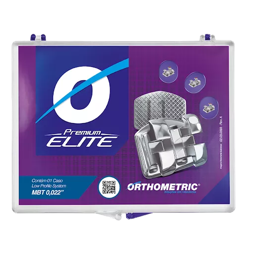 Bráquete Metálico Orthometric Premium Elite - Roth 0.022 Conjunto 10 11202910 - Orthometric