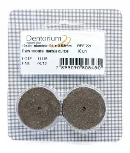 Disco Carborundum Dentorium 221 Marrom 10un - Labordental
