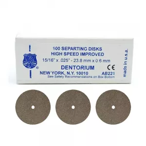 Disco Carborundum Dentorium 221 Marrom Unidade - Labordental