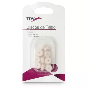 Disco De Feltro Ref 043 12mm Com 12un - Tdv