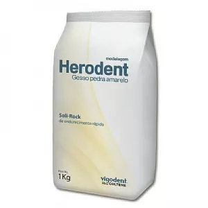Gesso Especial Pedra Tipo Iii Herodent Amarelo 1kg - Coltene Whaledent