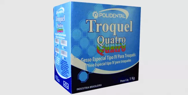 Gesso Especial Troquel Quatro Azul 1kg 9 - Polidental
