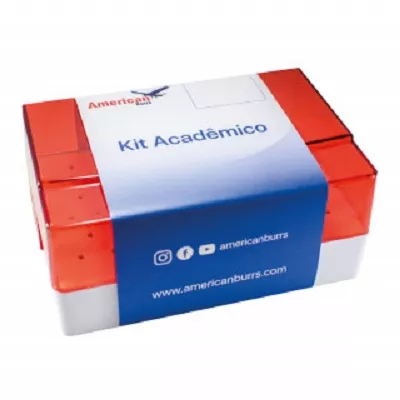 Kit Acadêmico Prótese Uel Antigo - American Burrs