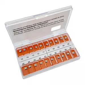 Kit de Bráquetes 01 Caso Prescrição Edgewise - Standard .022 1030901 - Morelli