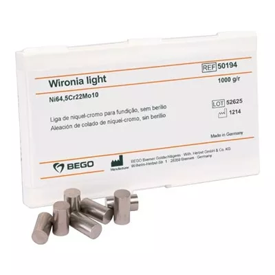 Liga Metálica Wironia Light Bego 1kg - Wilcos