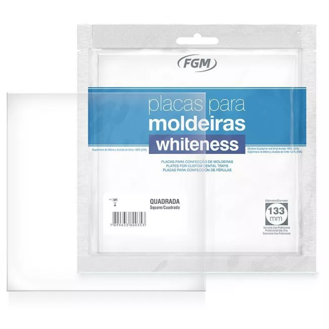 Placa Soft 1mm Com 5un Quadrada Whiteness - FGM