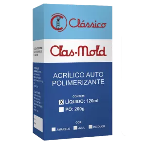 Resina Acrílica Autopolimerizável Clas mold Líquido 120ml - Classico