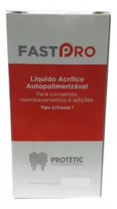 Resina Acrílica Autopolimerizável Fastpro 225g Rosa - Protetic