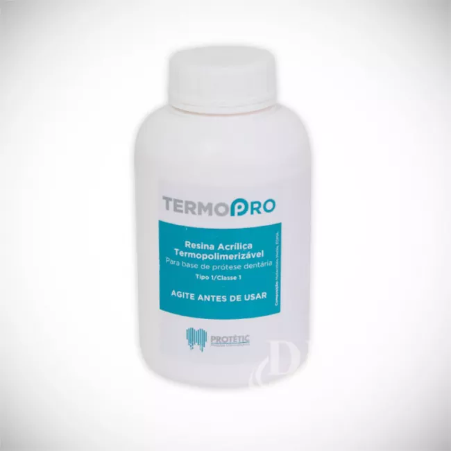 Resina Acrílica Termopolimerizável Termopro 225g Rosa M - Protetic