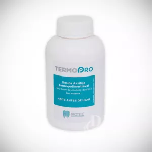 Resina Acrílica Termopolimerizável Termopro Com Crosslink 1 Litro - Protetic